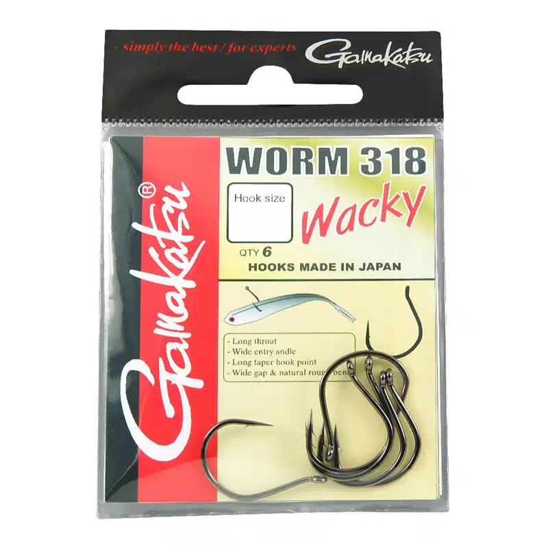 Gamakatsu Worm 318 Wacky. Pakuote