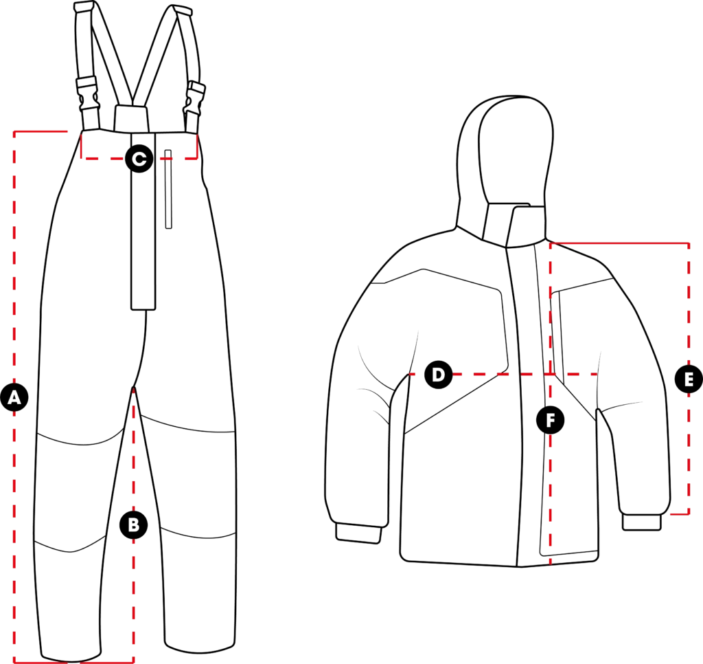 Gamakatsu Thermal Suit Sizing Chart Gamakatsu G-Thermo Pro T140. dydzio matavimas