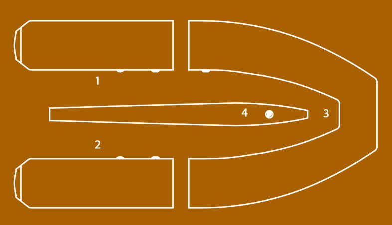 Kolibri KM-300DSL. Kamerų pūtimo schema