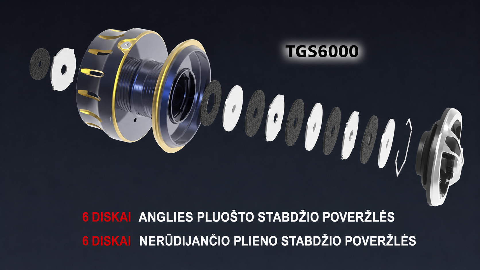 TiCA Talisman TGS6000. Stabdziai